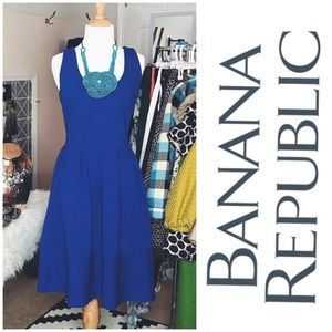 Banana Republic Women's Sleeveless Dress Sz 8 Blue